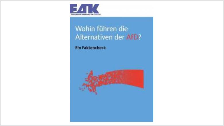 Faktencheck zur AfD - Broschüre des EAK der CDU/CSU