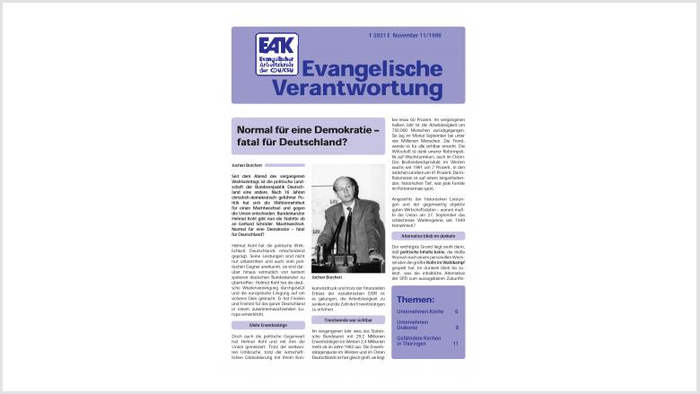 Titelbild: Heft 11/ 1998 Titelbild: Heft 11/ 1998