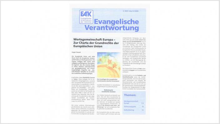 Titelbild: Heft 5/ 2000