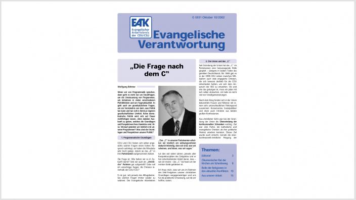 Titelbild: Heft 0/ 2002