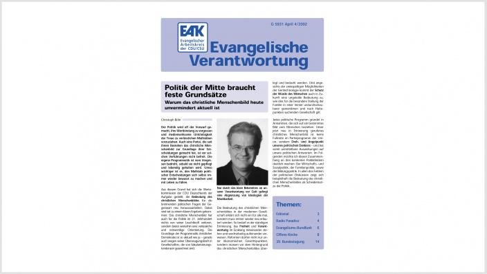 Titelbild: Heft 0/ 2002