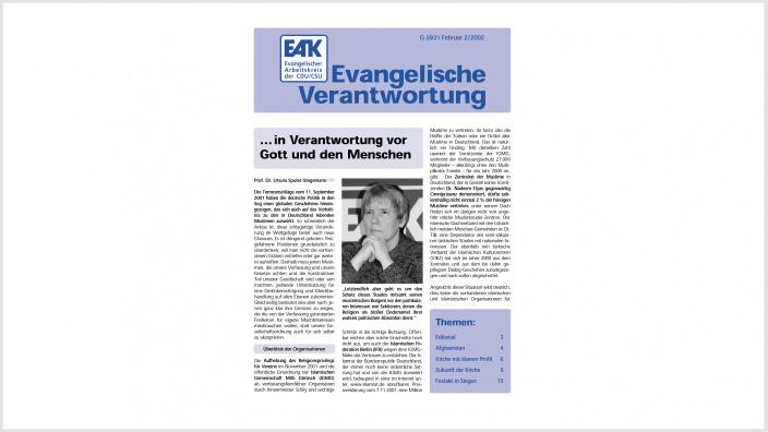 Titelbild: Heft 0/ 2002