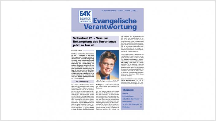 Titelbild: Heft 0/ 2002