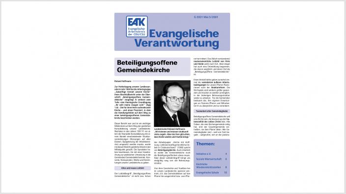 Titelbild: Heft 0/ 2001