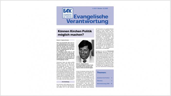 Titelbild: Heft 0/ 2000