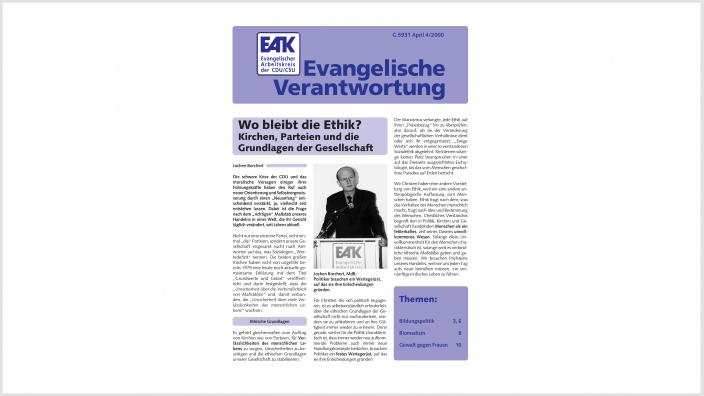 Titelbild: Heft 4/ 2000