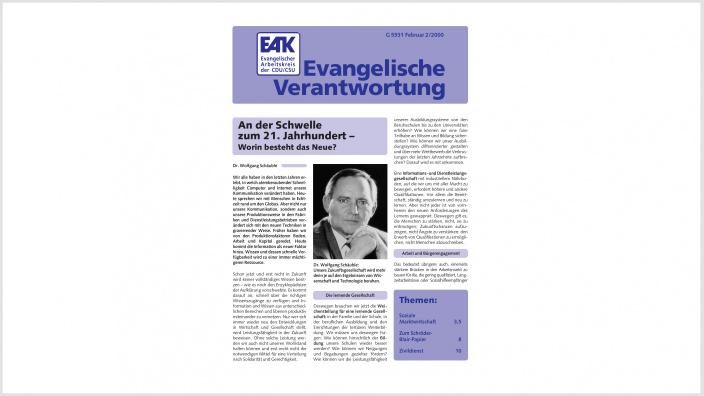 Titelbild: Heft 2/ 2000
