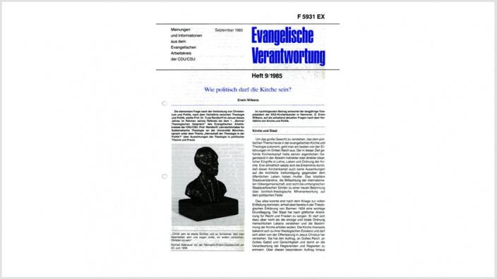 Titelbild: Heft 9+10/ 1985