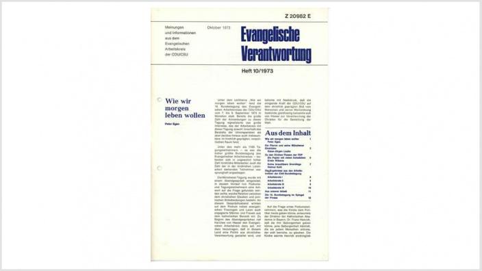 Titelbild: Heft 9+10/ 1973