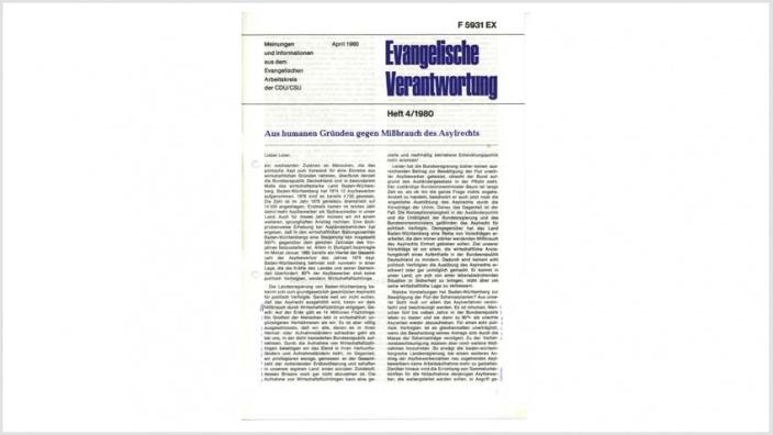 Titelbild: Heft 3+4/ 1980